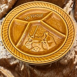 Vintage La Fondue Divided Plate - 2